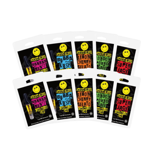 Live Resin CBD Vape Kartuschen Mixed Pack
